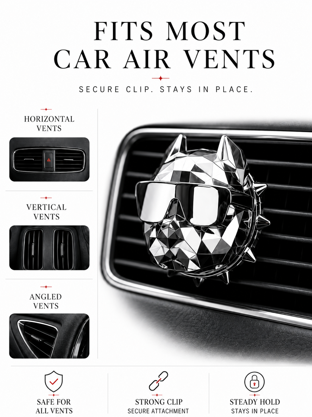 The Proper Bulldog - Car Air Vent Diffuser